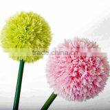 SJ13001117 Single Plastic Stem With Flower Ball Silk Flower thumbnail-2