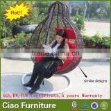 Outdoor Swing Wicker Hanging Chair Furniture thumbnail-1