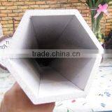 White Carved Hot Sale Home Decor Floor Wooden Vase thumbnail-4