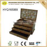 2016 China Supplier Decorative Wooden Jewellery Box on Desk Top Wholesale thumbnail-1