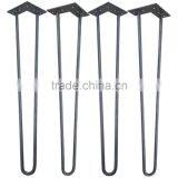 28 Inches Chrome Furniture Part Solid Wire Hairpin Metal Coffee Table Hairpin Legs thumbnail-3