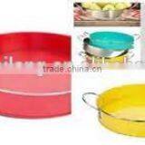 High Quality Stainelss Steel Rim/Round Pet Food Tray/Food Holder Beer Holder/Bar/Party Tray thumbnail-1