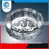 Jingyage Wholesale 16 Facet Round Crystal Ashtray Souvenir Gift Round Cigar Ashtray Crystal Promotional Ashtray Wholesale thumbnail-1
