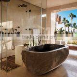 Home Decoration High Quality Luxury White Marble Honeymoon Bathtub
