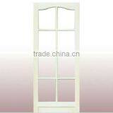 Modern Glass Insert Solid Wood Door thumbnail-1