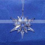 Clear Acrylic Snowflake Hanging Ornament Supplier for 2015 thumbnail-2