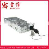 Zinc Plated Metal Humane Multi Live Catch Mouse&rat Trap Box With Clear Window SX-5017CL