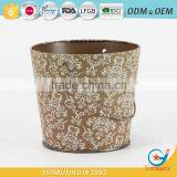 Garden Pot Iron and Zinc Powder Coated Metal Bucket for Flowers Bucket Metal Plants thumbnail-2