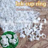 Tattoo Ink Holders- 500pcs Permanent Makeup Easy Ring Ink Container/Cups thumbnail-1