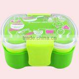 1400ML 2 Layers of Bowknot Bento Lunch Box thumbnail-6