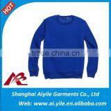 Blue Long Sleeve Leisure Sweater Hoodies Logo Printing