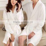 High Quality Couples Waffle Bathrobe,100 Cotton Bathrobe Foe Couple,white Waffle Ladies Dressing Gown thumbnail-2