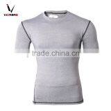 Made In China OEM Sportswear Compression Streched Exercise Fitness Tshirt Men thumbnail-1