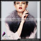 CX-A-62B New Design Ladies Coat Detchable Mongolian Lamb Fur Collar thumbnail-1