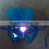 2014 Wholesale Feather Led Flashing Light Party Masks thumbnail-1