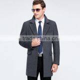 MSW0043 Wholesale Brand Mens 2016 New Winter Men's Wool Fashion Windbreaker Suit Collar Long Coat. thumbnail-3