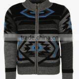 Full Pattern Cool Zip up Baby Boy Wool Cardigan Sweater thumbnail-2