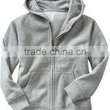 BOYS PLAIN ZIPPER UP HOODY thumbnail-1