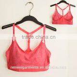 Custom Breathable Blank Black Yoga Lingerie Fitness Sport Bra Woman thumbnail-4