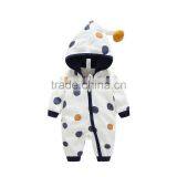 100% Cotton Romper Hooded Bodysuit Long Sleeve Baby Outfits thumbnail-1