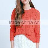 Branded Ladies See-through Loose Pullover Free Crochet Sweater Pattern With Custom Wholesale thumbnail-2