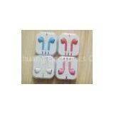 Customized White Earphone With Volume Control for Iphone5, Iphone 3gs YDT47 thumbnail-1