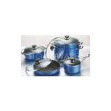 Blue Nonstick Cookware Set thumbnail-1