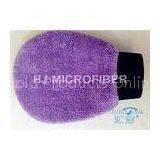 Purple Microfiber Chenille Wash Mitt Glove / Car Washing Products 8 x 9