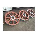 Steel Casting Wire Rope Pulley Wheels , 1000 Wire Rope Wheel Sheave thumbnail-1