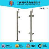 Stainless Steel Round Handrail With Glass Clamps thumbnail-1