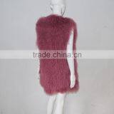 SJ036-02 2017 New Fashion Long Real Fur Vest for Girl or Women thumbnail-4