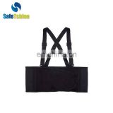 Black heavy duty Safety tool belt back support belts With Suspenders
