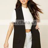 CH090 New Fashion Design Sleeveless Longline Blazer Vest for Women Wholesale thumbnail-1