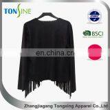 Tassels Suede Fabric of Lady's Coat thumbnail-2