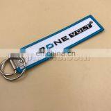 Silver Metal Airplane Key Chain With Key Ring