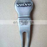 VOLVE logo metal golf divot tool golf pitchfork