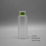 200ml Frosted / Mat Round Plastic PETG Skin Care Lotion Bottle With Inner Plug and Screw Cap thumbnail-3