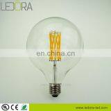SHEN ZHEN LEDORA G80 G95 G125 Led Globe Lamp 220V 360 Degree All Glass Vintage Led Filament Dimmable thumbnail-1