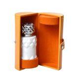 Luxury Pu Leather Perfume Packaging Paper Box Creative Design Round Perfume Box thumbnail-3