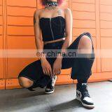 2020 Hot Wholesale Women's High Quality New Street Solid Irregular Harem Trousers thumbnail-3