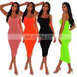 LAITE D2008 Best Sellers Comfortable Women Casual Sleeveless Summer Dresses Ladies Sexy Backless Dress thumbnail-4