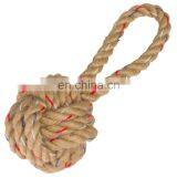 Nature Safe Durable Rope Pet Ball Toy With Rope China Manufacturing thumbnail-1