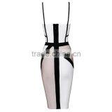 Summer Dress 2015 New Fashion Women Strap Blue Beige Black V Neck Strap Women Sey Mini Evening Party Bandage Dresses Bandage Bod thumbnail-3