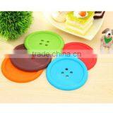 Smart Silicone Coffee Placemat Button Coaster Cup Glass Beverage Holder Pad Mat