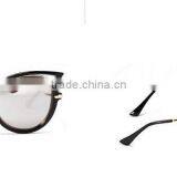 Metal Temple Italy Design ce Coating Mirror Round Circle Sunglasses thumbnail-4