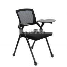 2021 Factory Manufacturer High Quality Cheap Price Foldable Conference Chair Desk Writing Training Office Chair With Desk thumbnail-2