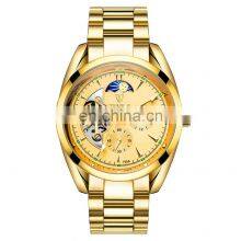 TEVISE 795A Automatic Mechanical Chronograph Men Watch Tourbillon Self-Wind Stainless Steel Luxury Gold Wristwatch thumbnail-2