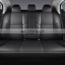 ODM OEM Custom Magi c Black Standard Version true genuine Perforated leather cool 5d car modify rear front seat cover mat kits