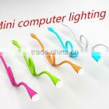Mini USB pc Lighting 0.5w DC 3V Black Bendable Easy Carrying