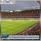 Steel space frame truss stadium construction